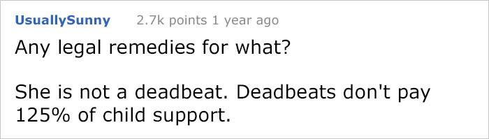 People obviously had to respond: