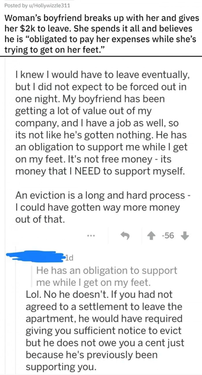 4. No, he is not obligated to support you... Sorry. You have a job.