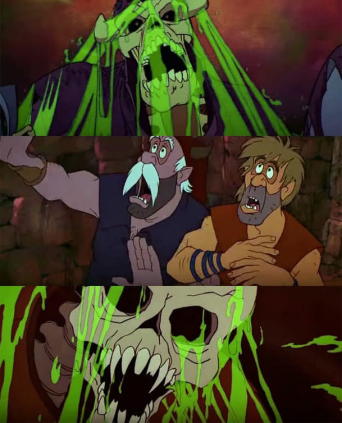 The Army of the Dead showing up like this in The Black Cauldron.