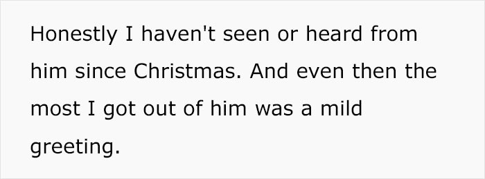 It looks like the brothers are just keeping things civil.