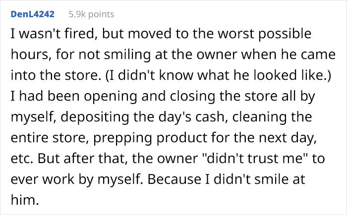 Some people shared similar termination stories