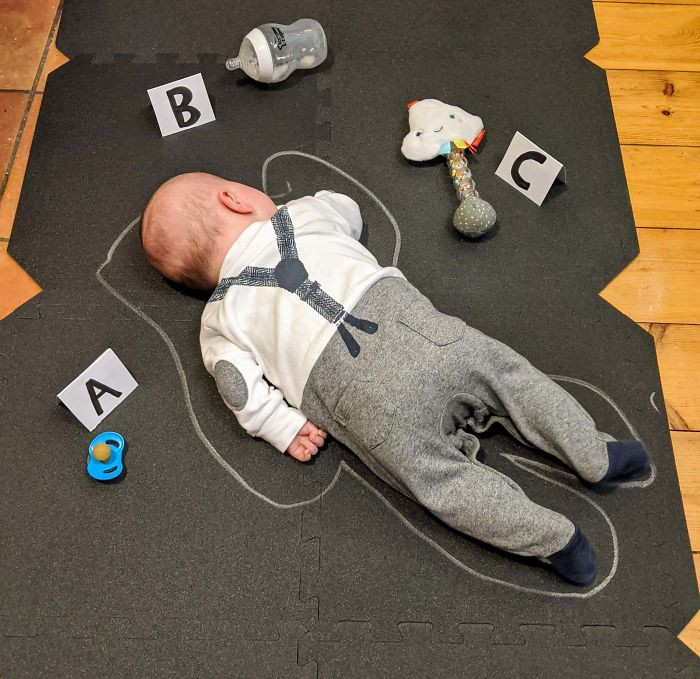 8. Babysat my son for the first time