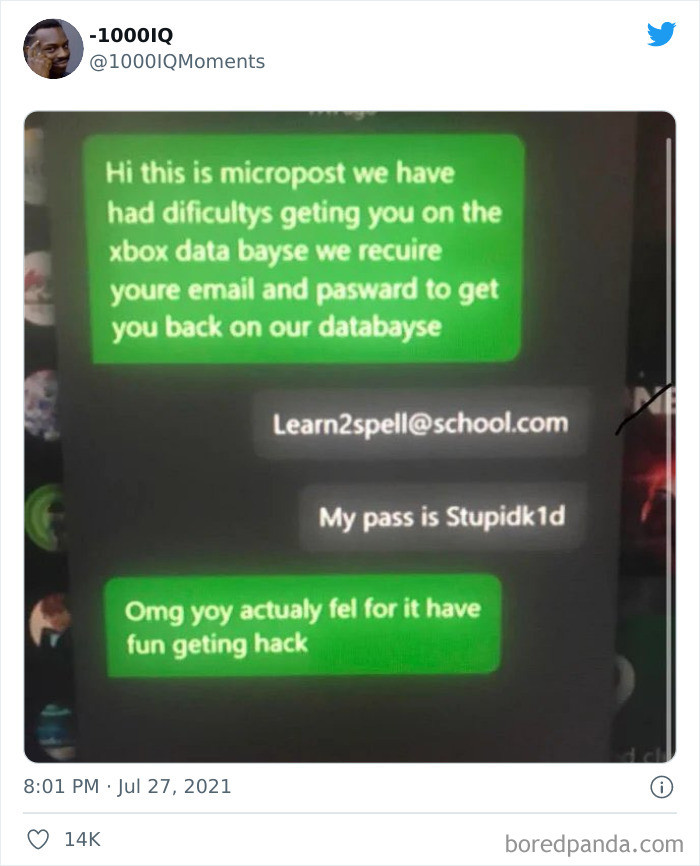 1. Ah, the famous Nigerian micropost scam....