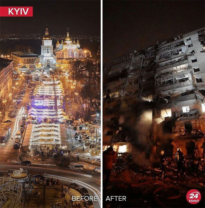 17. Kyiv, the capital of Ukraine, has been under heavy fire as well.