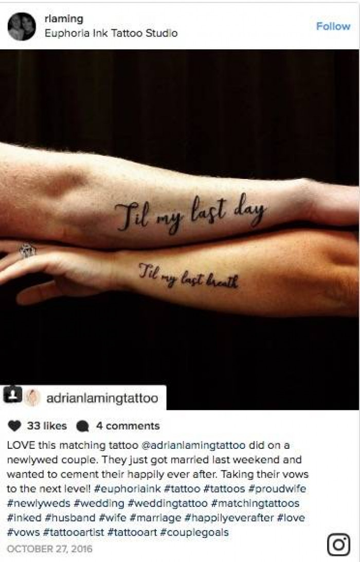 16 Couples Who Celebrated Their Wedding With Tattoos