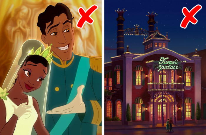 5. In the real world, Tiana couldn’t marry Naveen or open a restaurant.