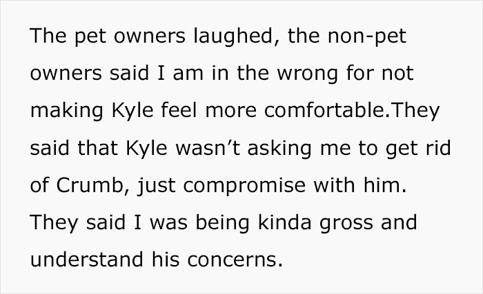 Pet owners and non-owners disagreed