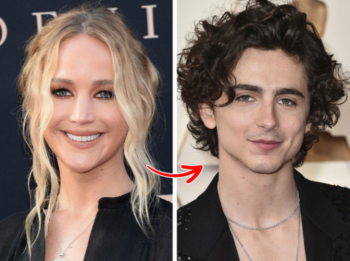 7.  Jennifer Lawrence's secret crush: Timothée Chalamet