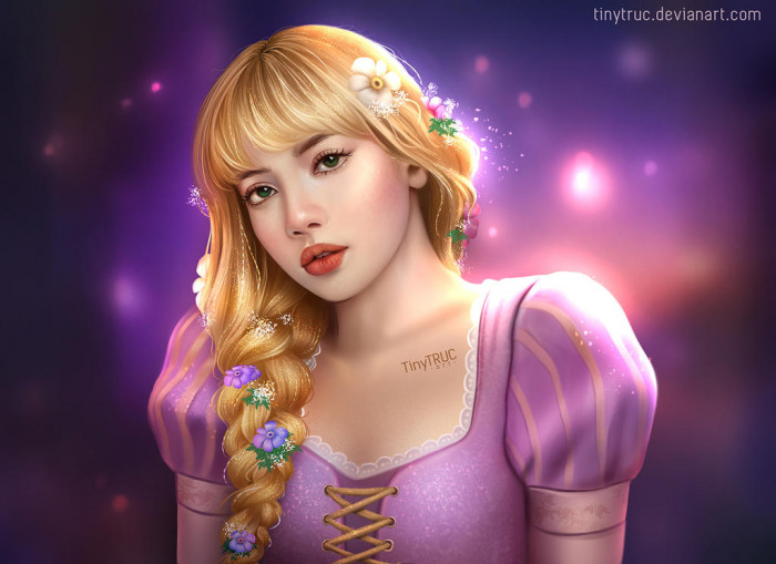 8. Lalisa Blackpink as Rapunzel