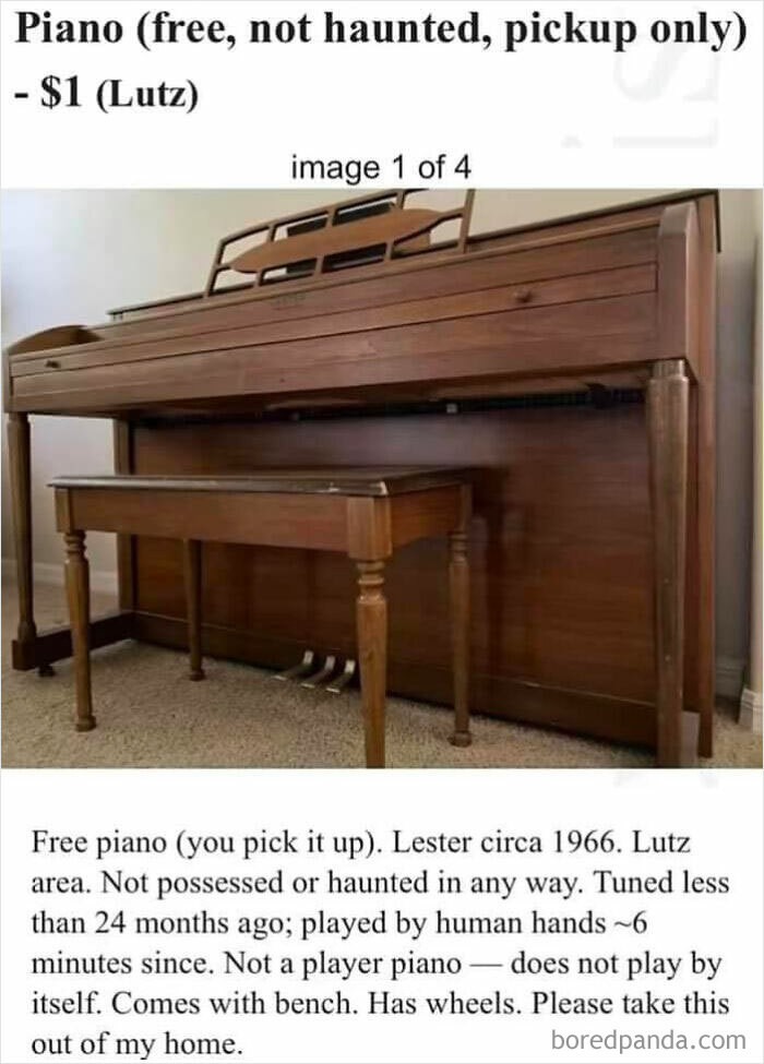 19. And what's the price for a haunted piano?