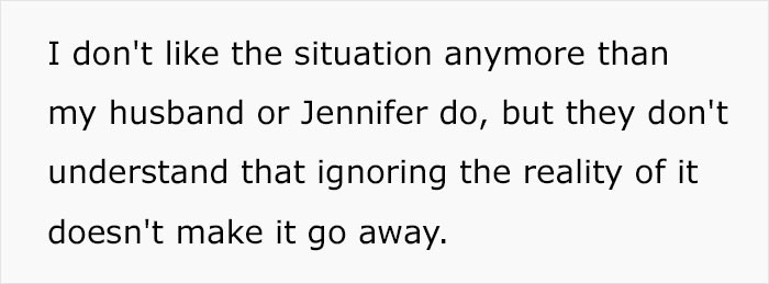 As a mother, she felt conflicted.