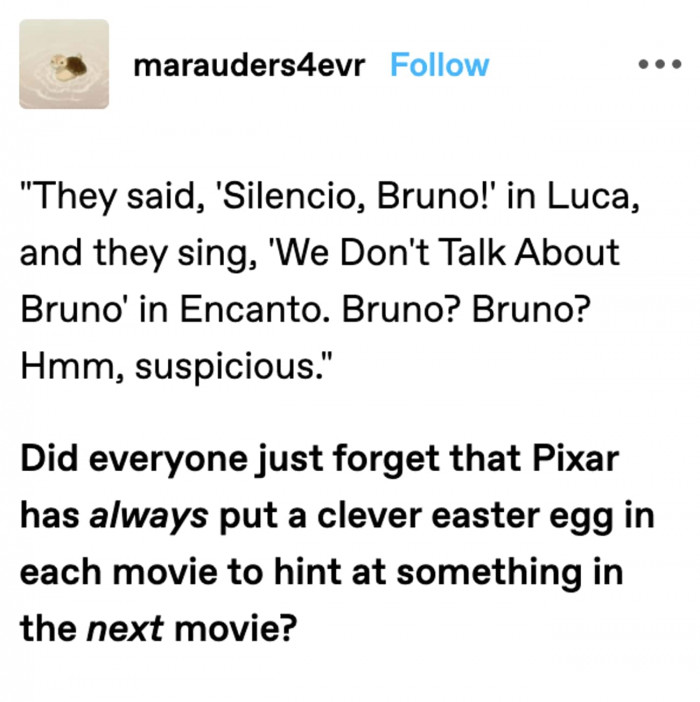 17. Pixar and Easter eggs