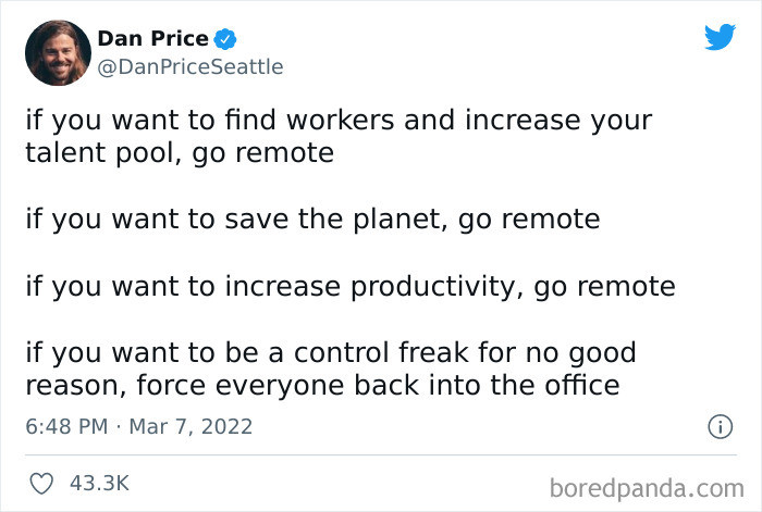 1. Productivity or complete control?