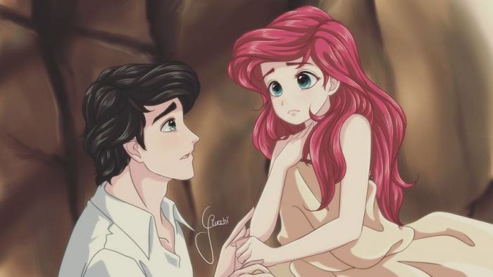 Heres What Disney Princesses Would Look Like If They Were Anime Characters