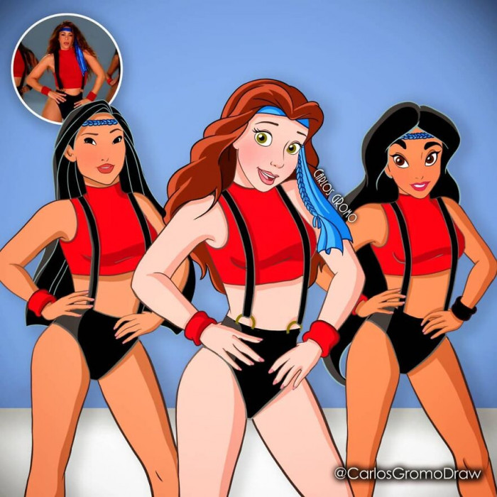 #19 Pocahontas, Belle And Jasmine in Shakira and Black Eyed Peas's