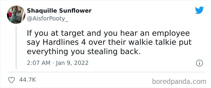 3. No stealing, please...