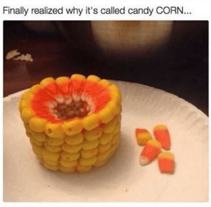 20. Now we all know why it's called candy corn