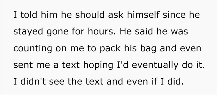 He Was Counting on Me...