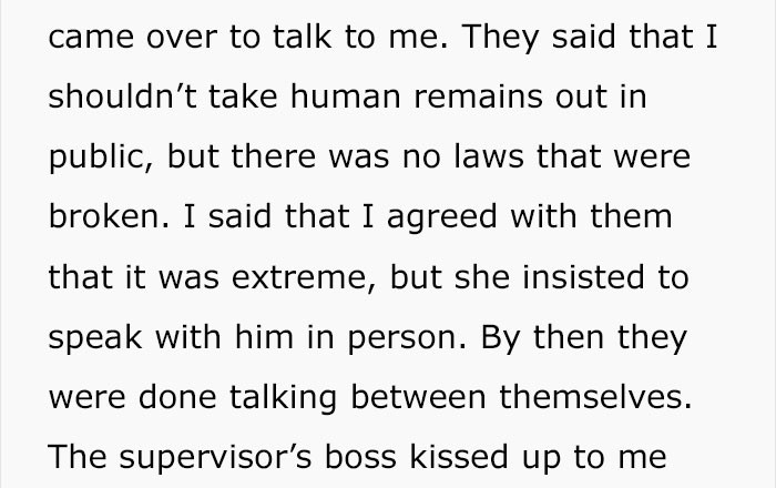 In her emotional state, she simply did the most effective thing to get where she needed to go.