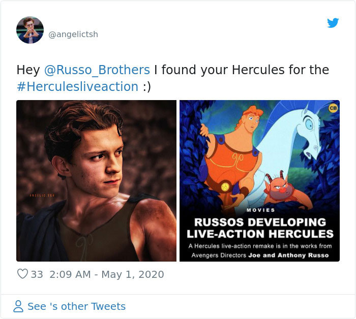 Tom Holland as Hercules