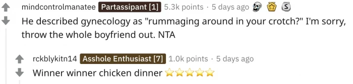 This specific AITA post set attracted a lot of attention, and a lot of “NTA” (Not The A-hole) answers. Like this: