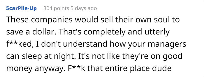 How can they sleep at night?