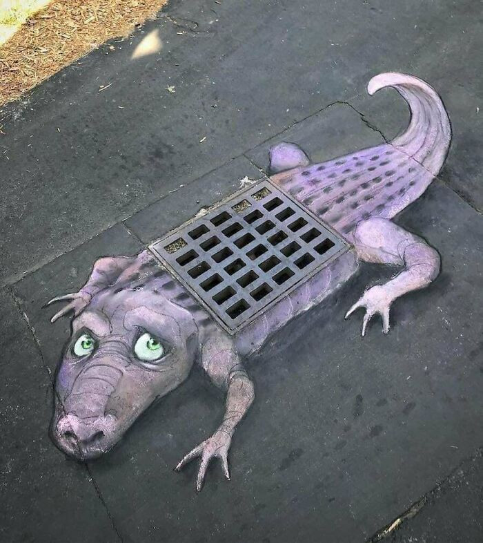 30. Street art by artist David Zinn