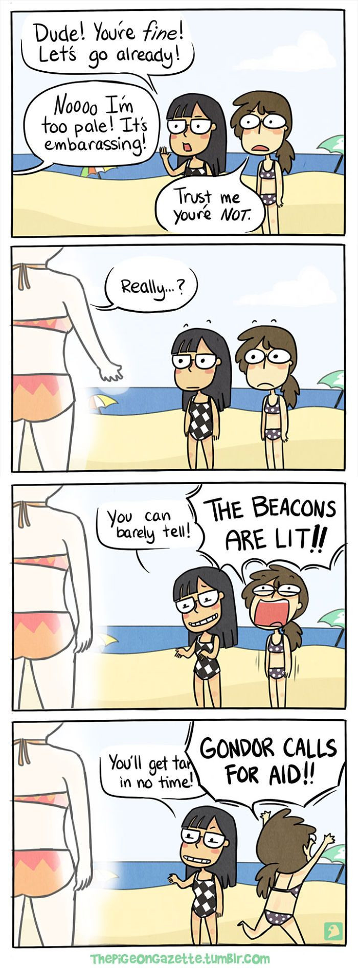 20. Who needs a lighthouse when you're constantly pale?