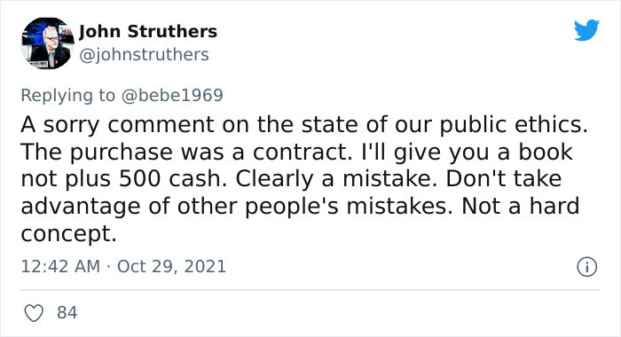 Some went on to say that keeping the cash is akin to taking advantage of the mistakes of others.