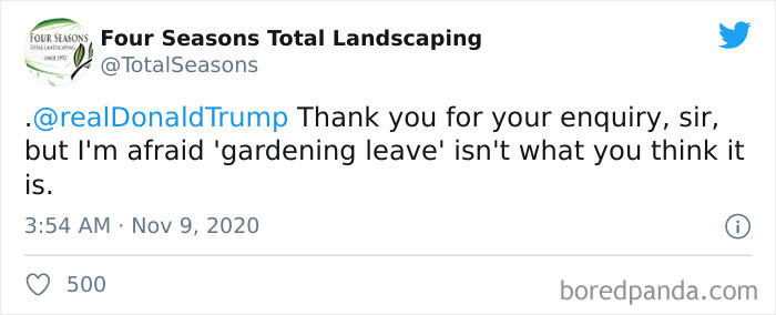 Gardening leave... 
