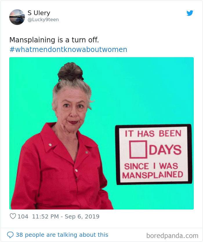 #18 Mansplaining never works as a flirting method