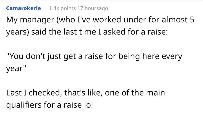 Qualifiers for a raise