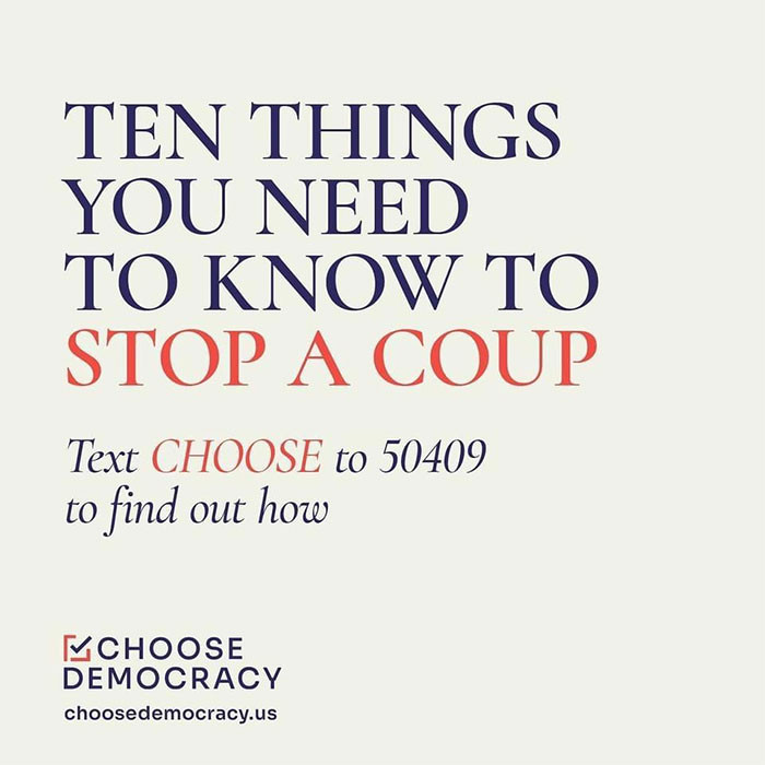 So here we go: ten things you need to know to stop a coup!