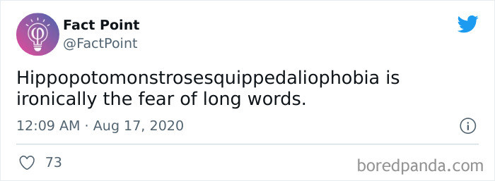 39. Yep, People with This Phobia Won't Even Know What It's Called Because They Are Afraid of Its Name.