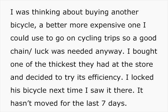 So he went out and bought the thickest and strongest chain he could find.