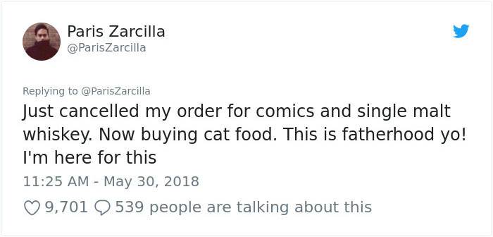 25. Honestly, he's jumping into the role of dad very well!