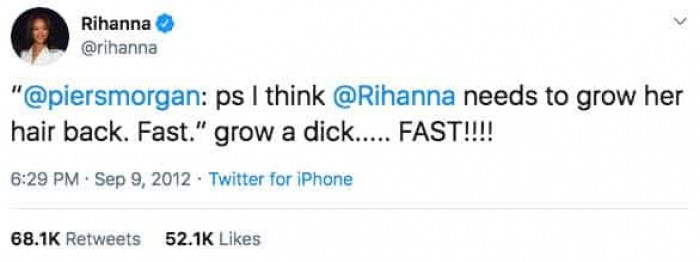 10. Hope Piers Morgan learned a valuable lesson after that clapback from Riri