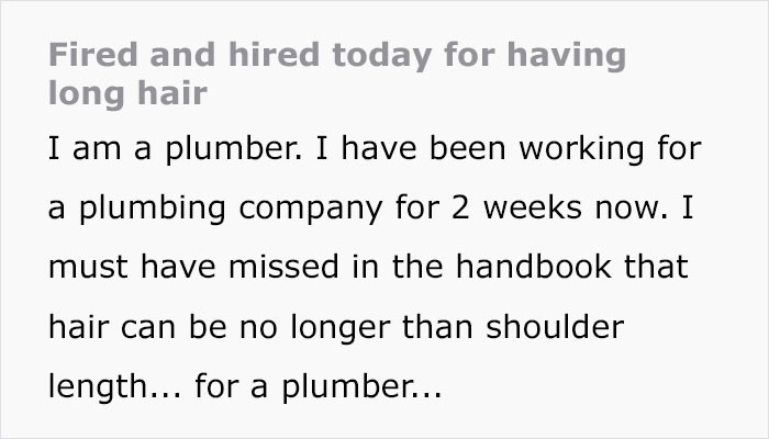 Fired and hired the same day