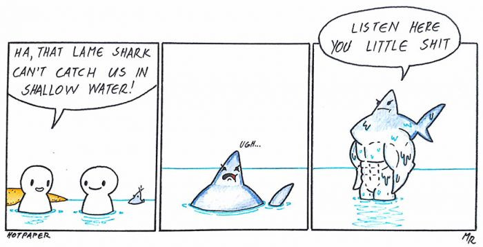 Never underestimate sharks