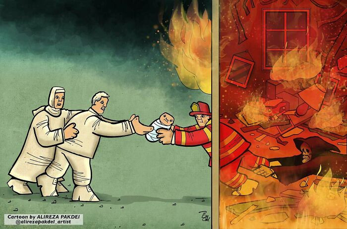 5. Firefighters don't give in to death until they have saved every life from the fire.