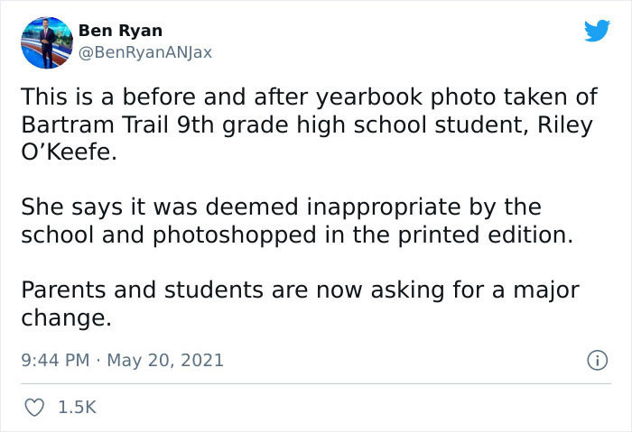 Reporter Ben Ryan investigated the high school that edited the photos of 80 girls in its yearbook album.