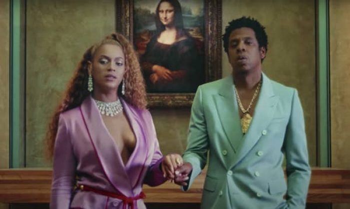 Beyoncé vs. Jay-Z. The couple may be enjoying their huge popularity, but Beyoncé wins by a landslide.