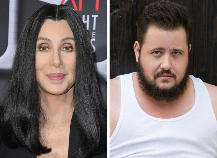 7. Cher and her son, Chaz Bono