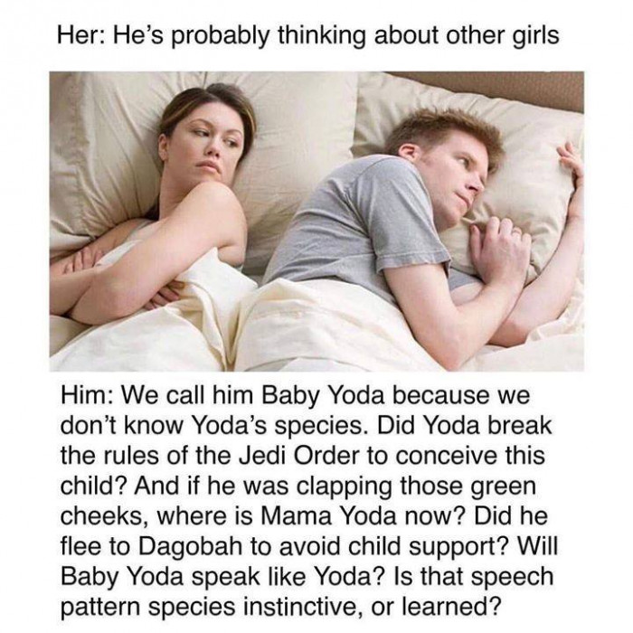 11. You don't want to know what he's probably thinking about.