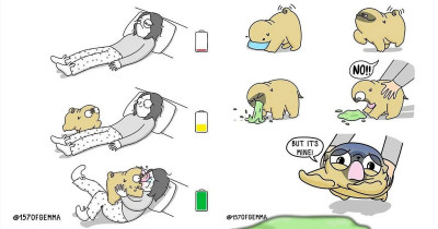 Pug Life Accurately Depicted in These Adorable Dog Cartoons