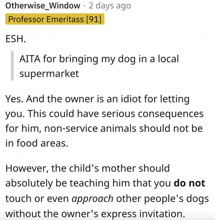 Some Redditors were more concerned about regulations: