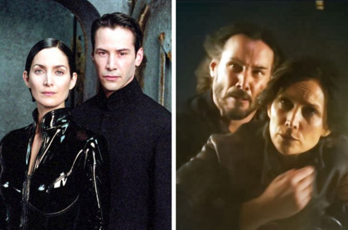 1. Carrie-Anne Moss and Keanu Reeves were a power couple in the first Matrix movie, and they reunited recently in Matrix 4.