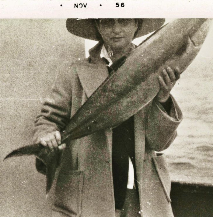 13. “My grandma and the tuna she caught, 1956
