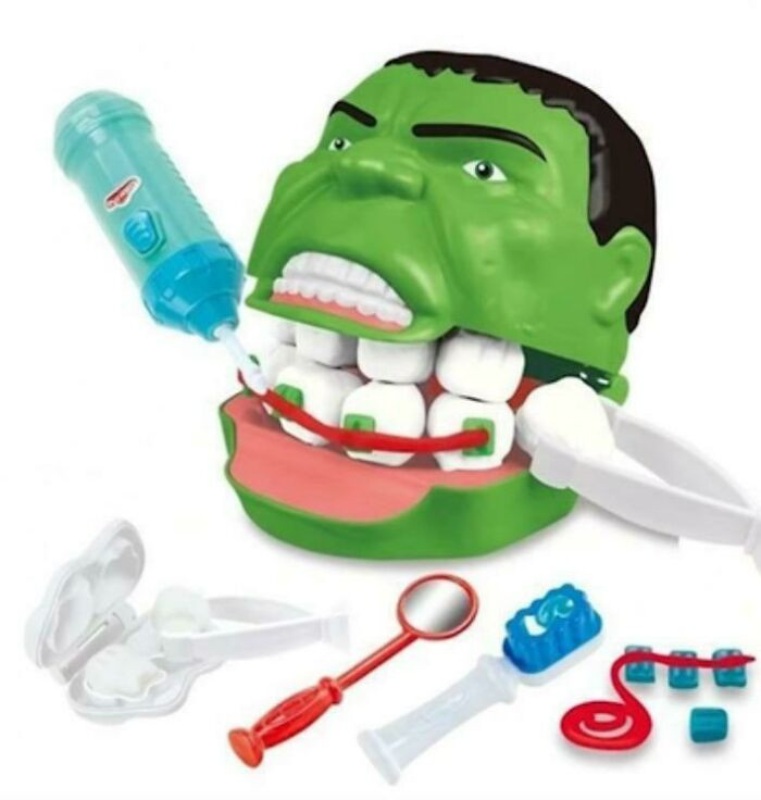 40. Hulk might need to see a dentist. 