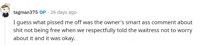 OP shared an explanation for his action